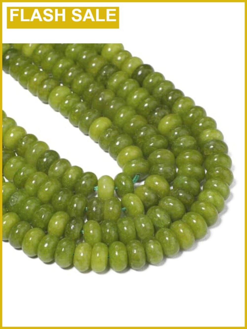Genuine Natural Olivine Rondelle Beads 75pcs 5x8mm Spacer Beads for Jewelry